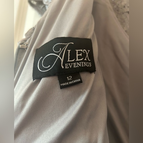 Alex Evenings Women's midi A-Line Rosette Dress - Picture 8 of 9